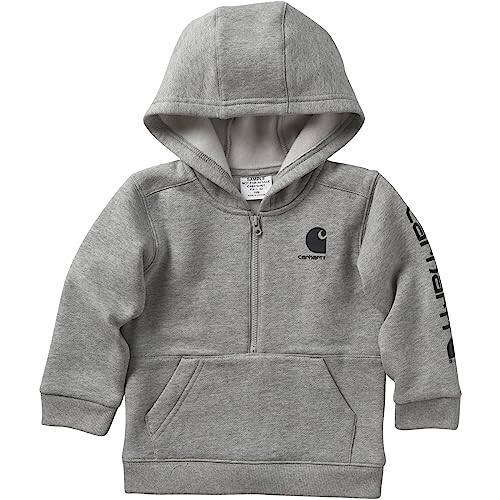 Carhartt Boys' Long-Sleeve Half-Zip Hooded Sweatshirt - 1