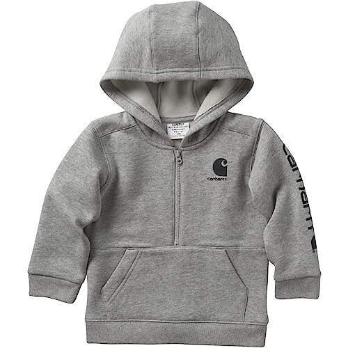 Carhartt Çocuk Uzun Kollu Yarı Fermuarlı Kapüşonlu Sweatshirt - 1