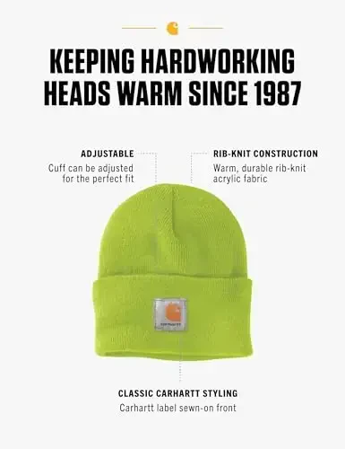 Carhartt erkaklar uchun A18 akril soat qalpoqli shapka - 2