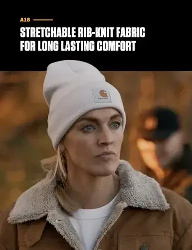 Carhartt erkaklar uchun A18 akril soat shapkasi - 4