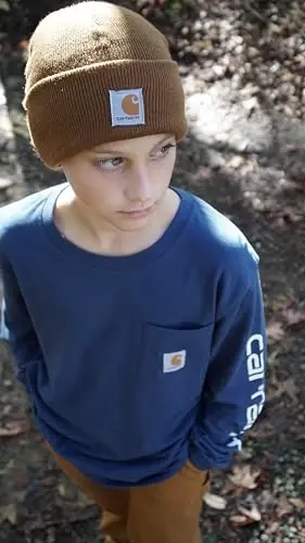 Carhartt Unisex Kids Youth Knit Beanie Cuff Hat - CARHARTT (1)