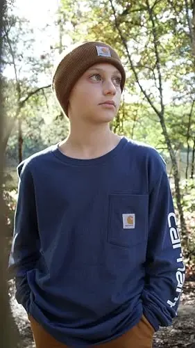 Carhartt Unisex Kids Youth Knit Beanie Cuff Hat - 3