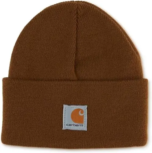 Carhartt Unisex-Child Knit Beanie Cuff Hat Toddler | Acrylic Rib Knit | One Size (Infant) - Fits Heads Best 18.75-20 | Outdoor Fun 