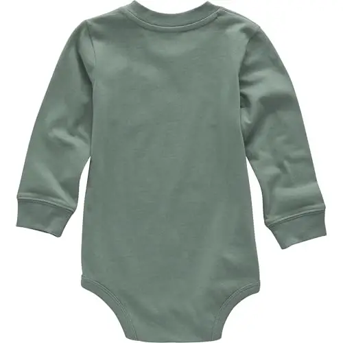Carhartt Unisex Baby Long-Sleeve Bodysuit | Boys' & Girls' Long-Sleeve Bodysuit | 100% Cotton Jersey | Carhartt Chest Pocket | Tagless Neck Label - Carhartt (1)