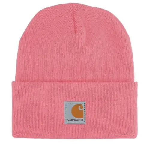 Carhartt Unisex-Child Knit Beanie Cuff Hat Toddler | Acrylic Rib Knit | One Size (Infant) - Fits Heads Best 18.75-20 | Outdoor Fun - 1