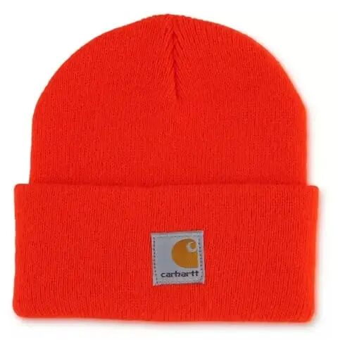 Carhartt Unisex-Infant Knit Beanie Cuff Hat | Acrylic Rib Knit | One Size (Infant) - Fits Heads Best 18.75-20 | Outdoor Fun - CARHARTT (1)