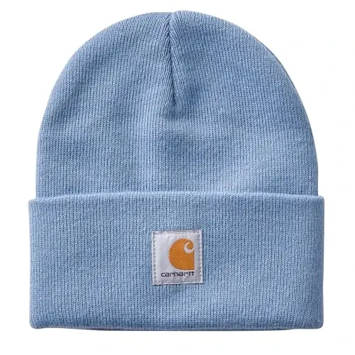 Carhartt Unisex-Infant Knit Beanie Cuff Hat | Acrylic Rib Knit | One Size (Infant) - Fits Heads Best 18.75-20 | Outdoor Fun - 1