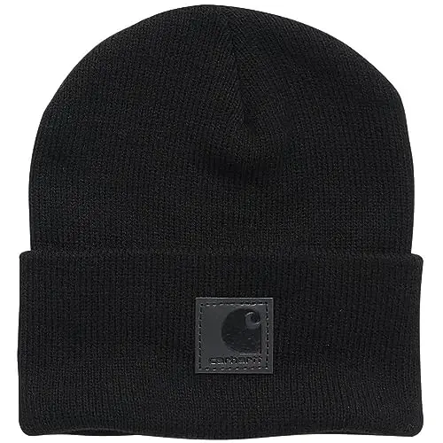 Carhartt Unisex-Infant Knit Beanie Cuff Hat | Acrylic Rib Knit | One Size (Infant) - Fits Heads Best 18.75-20 | Outdoor Fun - 1