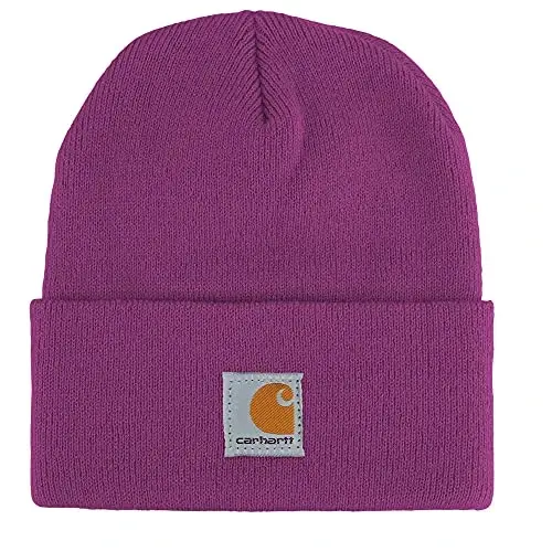Carhartt Unisex-Infant Knit Beanie Cuff Hat | Acrylic Rib Knit | One Size (Infant) - Fits Heads Best 18.75-20 | Outdoor Fun - 1