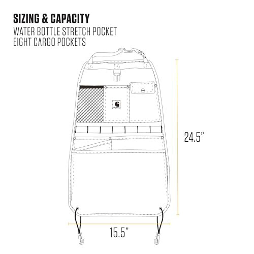 Carhartt Universal Naylon Kanvas Koltuk Düzenleyici Carhartt Kahverengi - 5