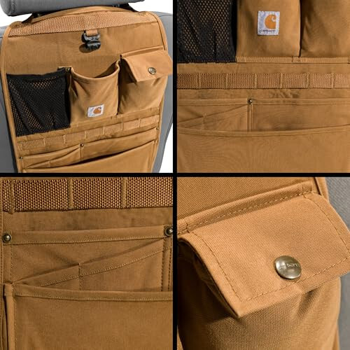 Carhartt Universal Nylon Duck Seat Organizer Carhartt Brown - 3