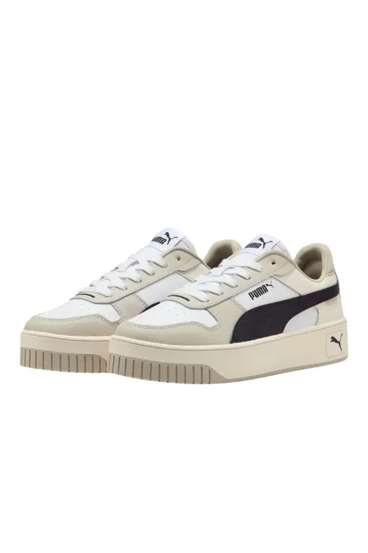Carina Street Kadın Beyaz Günlük Ayakkabı KADIN LS AYAKKABI 38939041 - PUMA White-PUMA Black-Desert Dust - 3