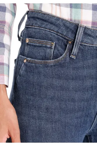 Slim Fit Kadın Denim Jean Pantolon - BORRIS WASH - 5