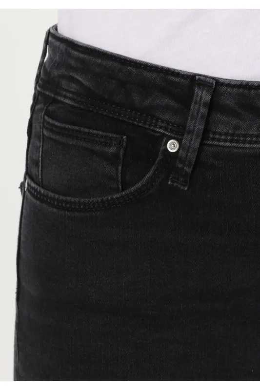 Carla Slim Fit Oddiy Bel To'g'ri Oyoqli Ayollar Shimini - 6