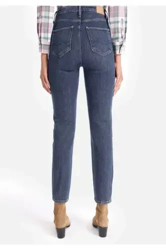 Carla Slim Fit Oddiy Bel To'g'ri Oyoqli Jinsi Ayollar Shimini - COLIN’S (1)