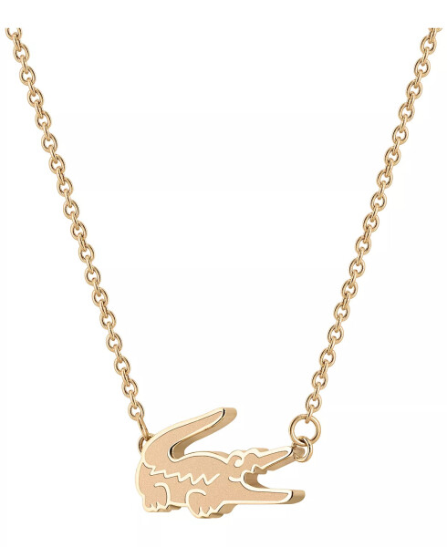 Carnation Gold Tone Crocodile Necklace Carnation Gold - 1