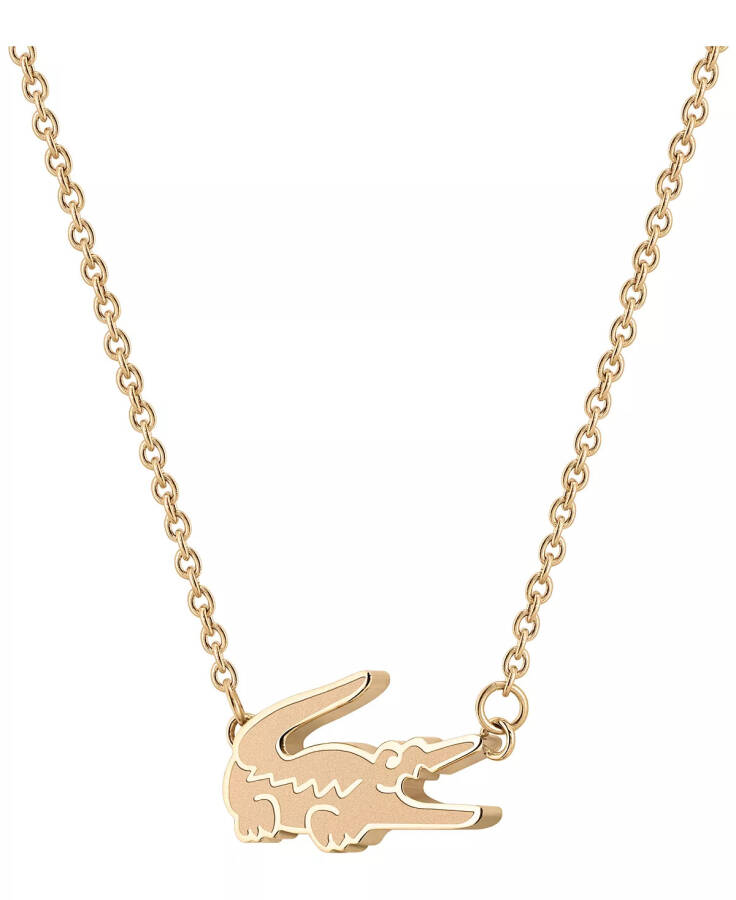 Carnation Gold Tone Crocodile Necklace Carnation Gold - 1