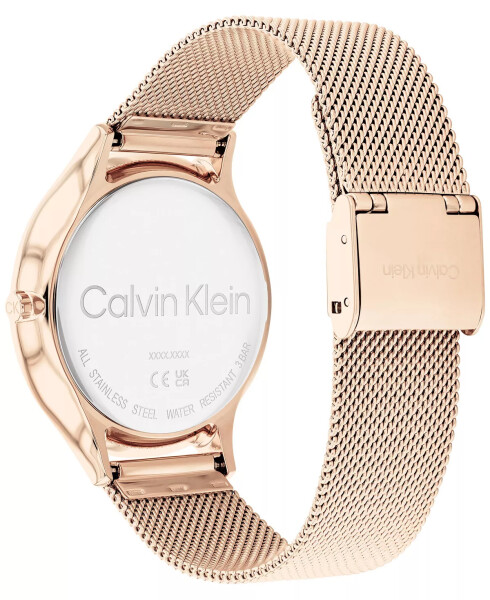 Carnation Gold-Tone Mesh Bracelet Watch 38mm Carnation Gold - 2