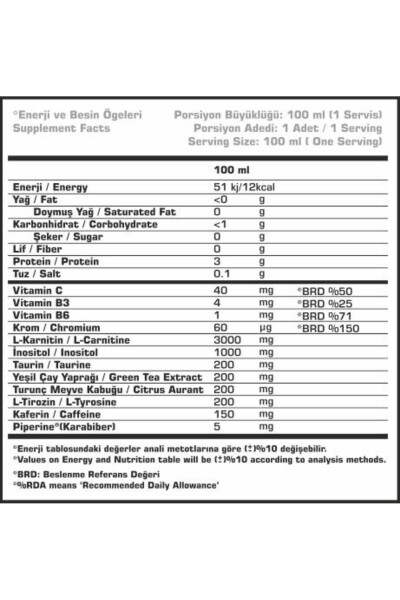 Carniflame 3000 Mg Thermo Karnitin L-karnitin 20 Ampul Kivili - 2