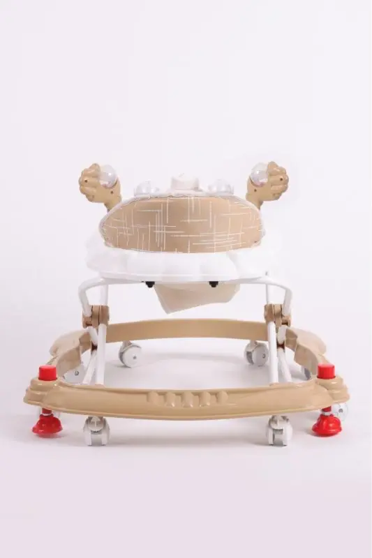 Carolin Oyuncaklı 3 Kademeli Örümcek Bebek Yürüteci Kahverengi-Kahverengi - 7