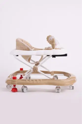 Carolin Oyuncaklı 3 Kademeli Örümcek Bebek Yürüteci Kahverengi-Kahverengi - 8