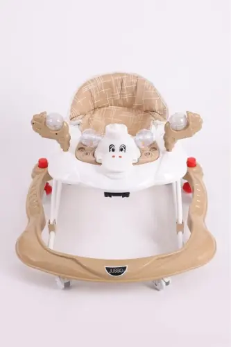 Carolin Oyuncaklı 3 Kademeli Örümcek Bebek Yürüteci Kahverengi-Kahverengi - 1