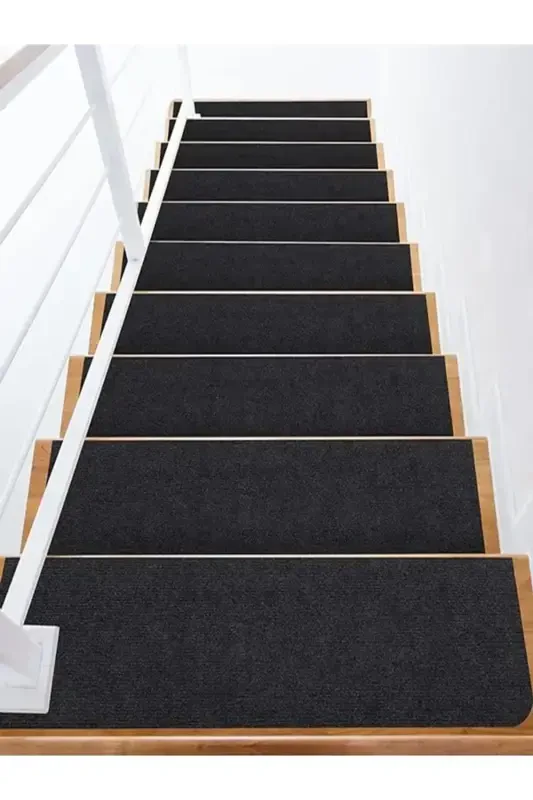 Carpet Self-Adhesive Stair Carpet (1 PIECE) Rip Carpet Felt Non-Slip Carpet-Anthracite - 7