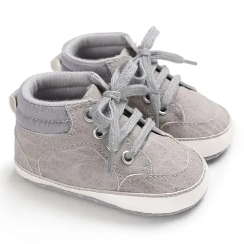 CARREAN Baby Boys Girls Booties Fleece Anti-Slip Soft Sole Boots Toddler First Walker Warm Shoes 
