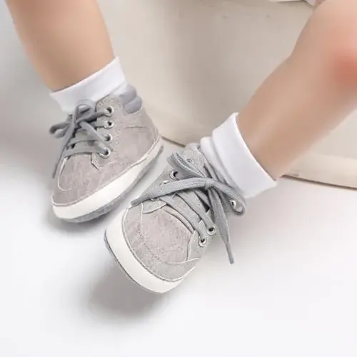 CARREAN Baby Boys Girls Booties Fleece Anti-Slip Soft Sole Boots Toddler First Walker Warm Shoes - 4