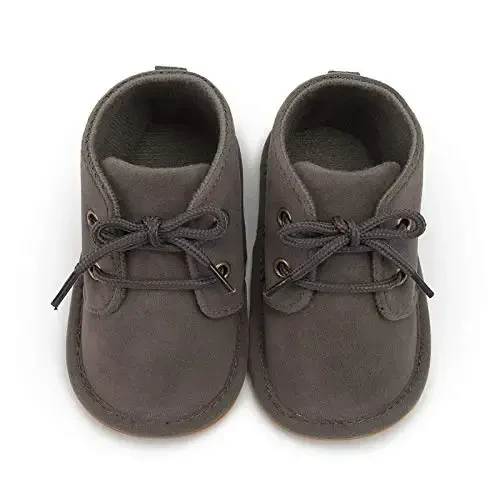 CARREAN Baby Boys Girls Booties Fleece Anti-Slip Soft Sole Boots Toddler First Walker Warm Shoes - 4