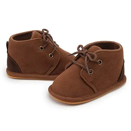 CARREAN Baby Boys Girls Booties Fleece Anti-Slip Soft Sole Boots Toddler First Walker Warm Shoes - 3