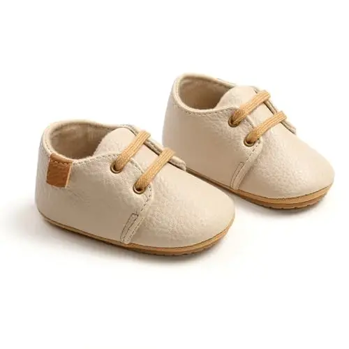 CARREAN Baby Boys Girls Booties Fleece Anti-Slip Soft Sole Boots Toddler First Walker Warm Shoes - 5