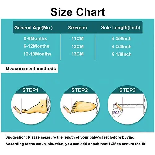 CARREAN Baby Boys Girls Booties Fleece Anti-Slip Soft Sole Boots Toddler First Walker Warm Shoes - 7