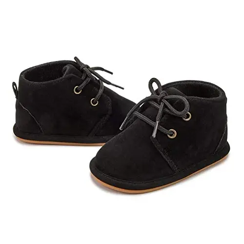 CARREAN Baby Boys Girls Booties Fleece Anti-Slip Soft Sole Boots Toddler First Walker Warm Shoes - 3
