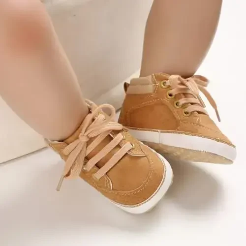 CARREAN Baby Boys Girls Booties Fleece Anti-Slip Soft Sole Boots Toddler First Walker Warm Shoes - 3