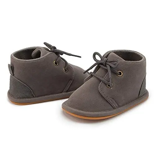 CARREAN Baby Boys Girls Booties Fleece Anti-Slip Soft Sole Boots Toddler First Walker Warm Shoes - 3