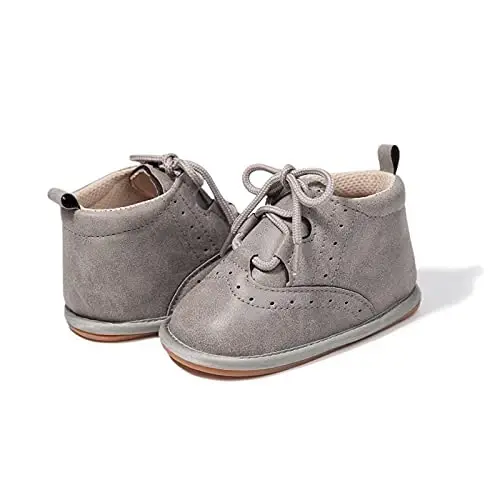 CARREAN Baby Boys Girls Booties Fleece Anti-Slip Soft Sole Boots Toddler First Walker Warm Shoes - 4