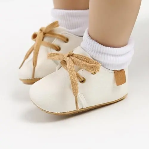CARREAN Baby Boys Girls Booties Fleece Anti-Slip Soft Sole Boots Toddler First Walker Warm Shoes - 6