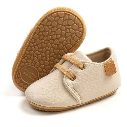 CARREAN Baby Boys Girls Booties Fleece Anti-Slip Soft Sole Boots Toddler First Walker Warm Shoes - 1