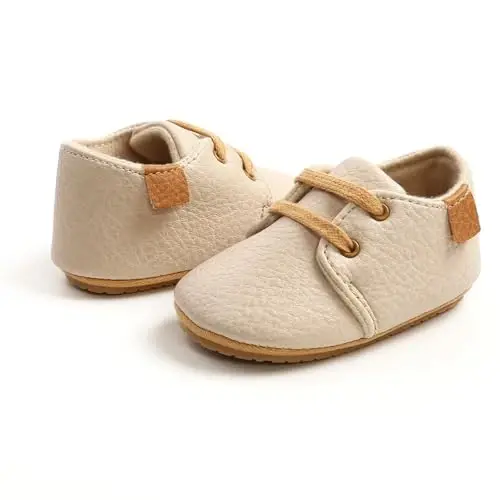 CARREAN Baby Boys Girls Booties Fleece Anti-Slip Soft Sole Boots Toddler First Walker Warm Shoes - 4