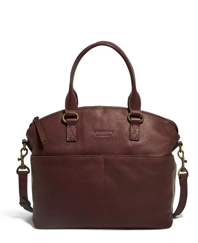 Carrie Dome Satchel Bag-Cordovan Smooth - 1