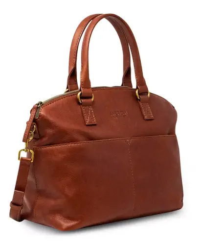 Carrie Dome Satchel Sumkasi - Brandy Smooth - 3