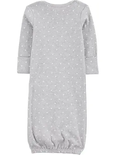 Carter's Baby 3-Qadoq Neytral Paxtadan Tikilgan Uxlash Xalati - 3