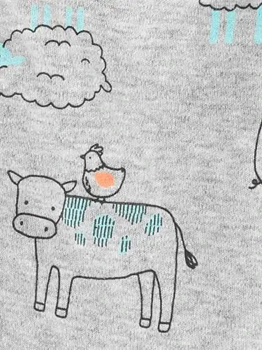 Simple Joys by Carter's Baby Boys' 2-Way Zip Thermal Footed Sleep and Play, Pack of 2 - 3