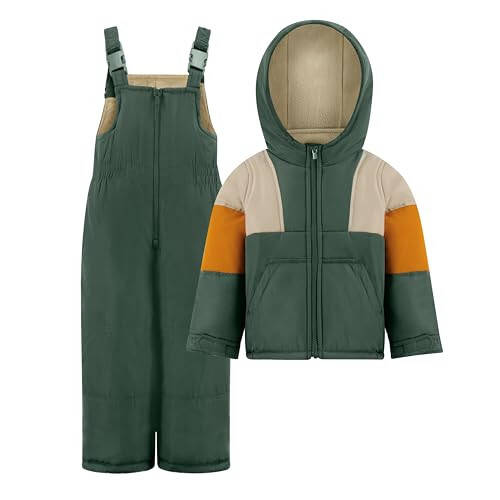 Carter's baby-boys Baby Boys Warm, Water-resistant 2 Piece Snow Pant & Jacket Snowsuit - 1