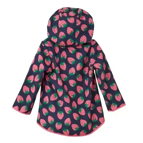 Simple Joys by Carter's Baby Girls Rain Jacket Raincoat Water-Resistant Hooded Rain Slicker for 2T-8 years - 4