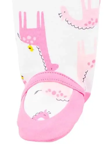 Simple Joys by Carter's Baby Girls' Cotton Footed Sleep and Play, Pack of 2 - 4