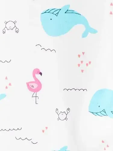 Simple Joys by Carter's Baby Girls' Cotton Footed Sleep and Play, Pack of 2 - Modazone (1)