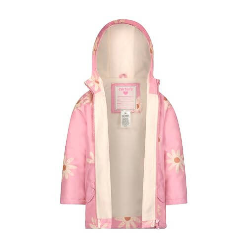 Carter's Girls Midweight Jacket, Warm, Hooded, Water-Resistant Winter Coat - 2