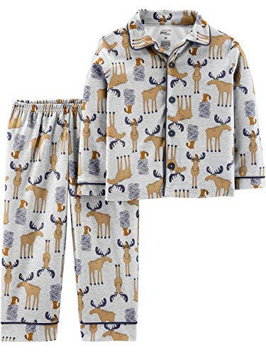 Carter's Küçük Çocuklar ve Bebek Erkekler İçin 2 Parça Palto Şeklinde Pijama Takımı - 1